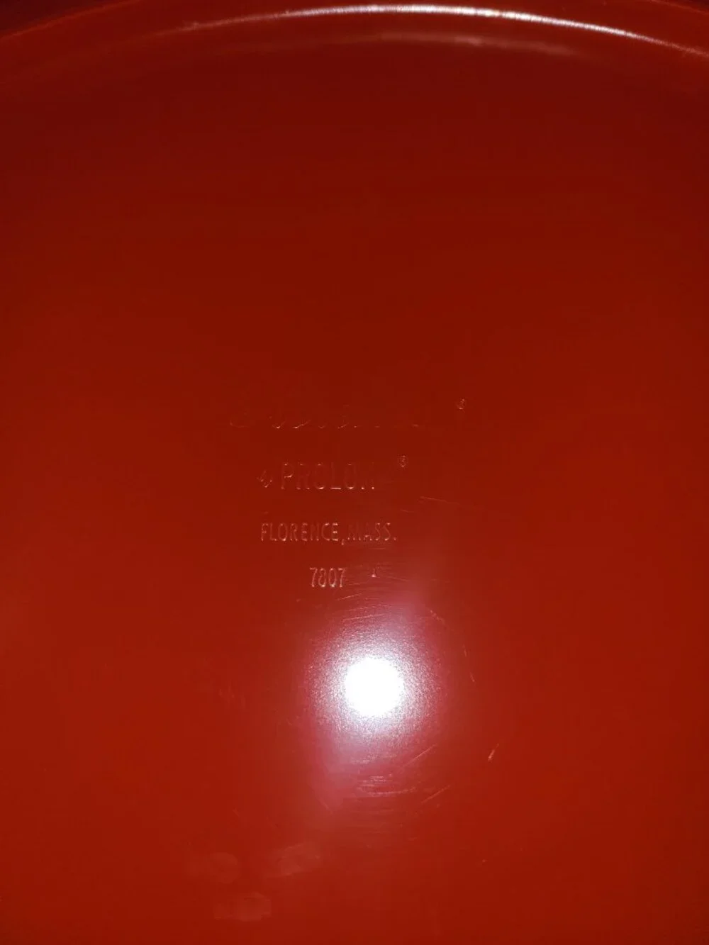 Vintage Mid Century Dark Red Melamine Serving Platter By Florence Prolon 1950's